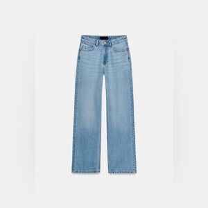 ZARA - LIKE NWE Z.03 HIGH WAISTED STRAIGHT LONG
LENGTH JEANS